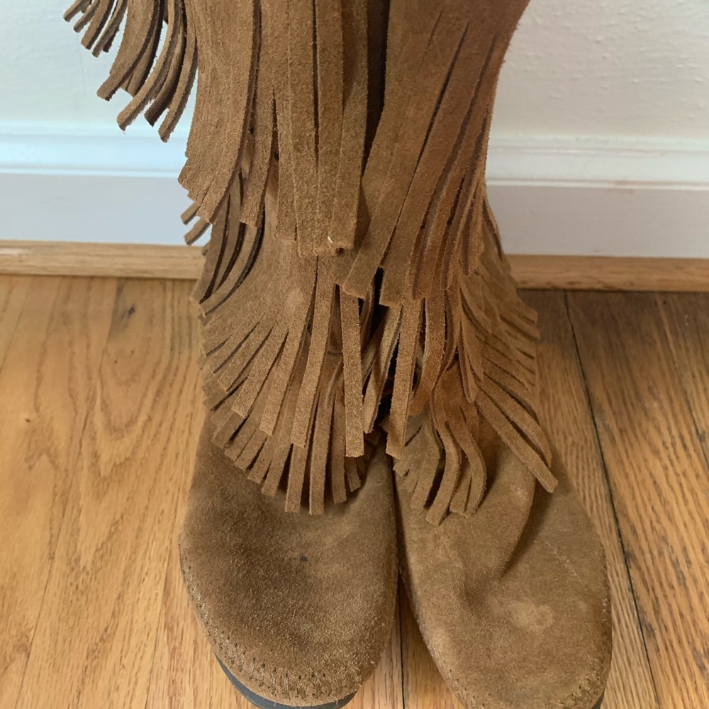 Minnetonka Three Layer Fringe Boots - image 2